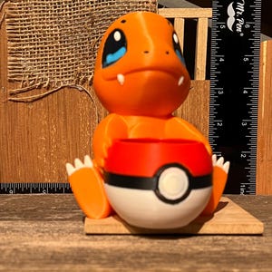 Charmander Flame Planter - 3D Printed Succulent Pot