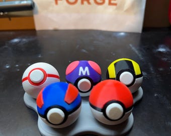 Pokémon Pokeball clicker fidget toy