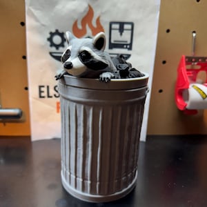 Raccoon trash can Deck Box