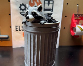 Raccoon trash can Deck Box