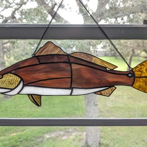 Stained Glass Redfish - Etsy