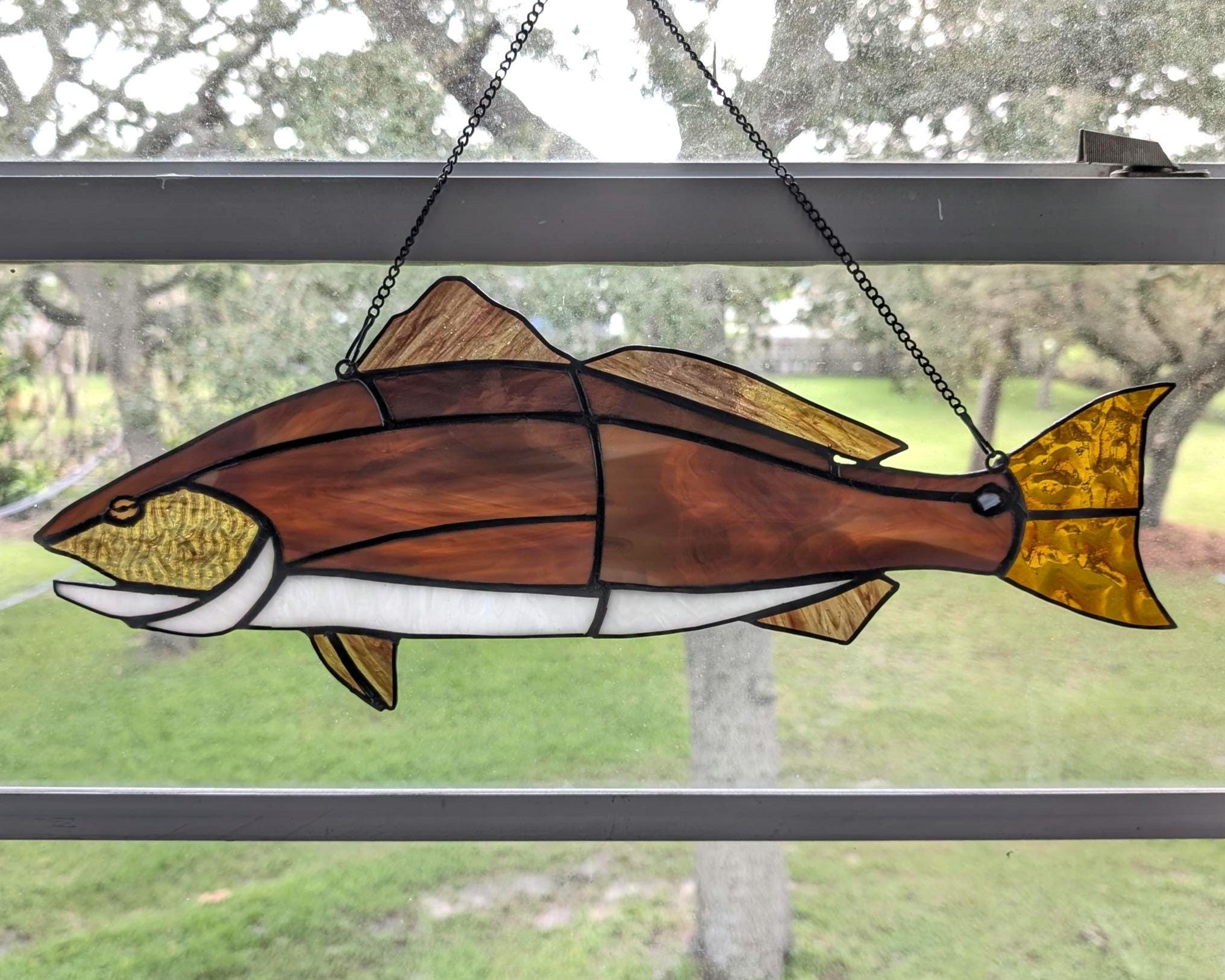 Stained Glass Redfish - Etsy