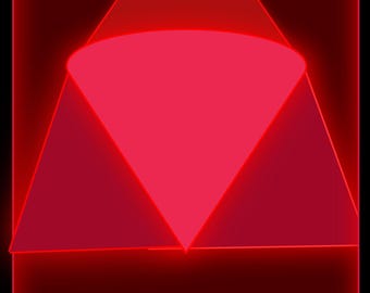 Neon Red Tech Wallpaper for Iphone
