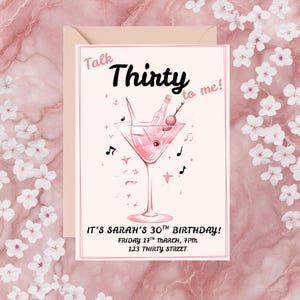 Talk Thirty To Me 30th Birthday Party Invitation, Funny Invite, 30th Birthday Celebration, Adult Birthday, Milestone Party, Printable