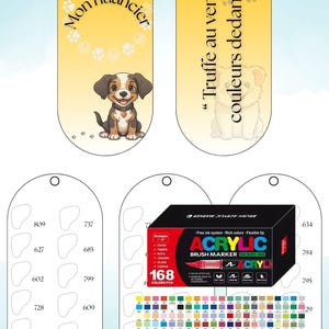 Nuancier numérique Guangna 168 – Palette de couleurs pour stylos Guangna | Spécial dessins de chiens | Fichier PDF à télécharger