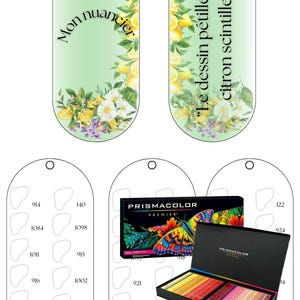 Prismacolor Premier 150 kleurpotloden - Kleuren en mysteriekleuren - Digitaal formaat - Lege kleurenkaart - PDF-formaat