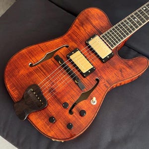Telecaster Violin Style Customized Handmade Hollow Body Archtop Electric Jazz Guitar single cutaway Electric Guitar Yunzhi Guitar