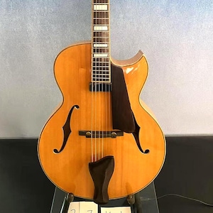 Archtop Jazz Guitar Customizable Acoustic Electric Guitar Carved Flamed Maple Hollow Body Yunzhi Guitar High Quality