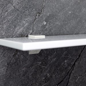 White Stone Shelf - Wandregal aus spiegelpoliertem Granit für Badezimmer, Küche oder Außenbereich