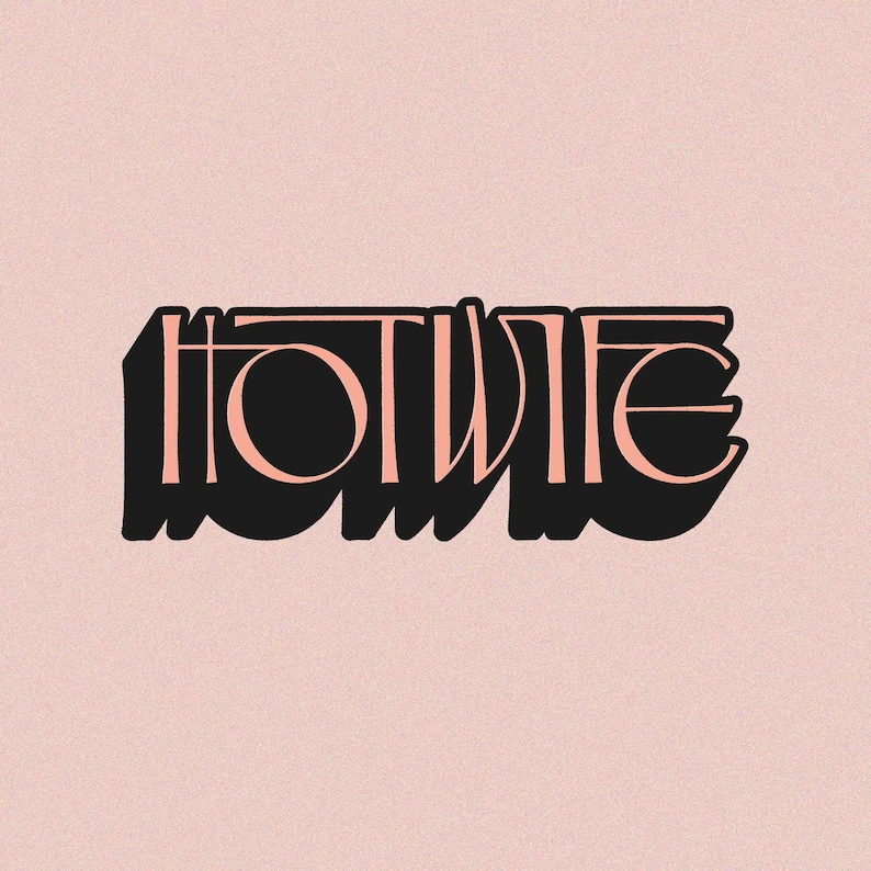 Inappropriate Lettering Hotwife Shadow Transparent Png Swinger Clipart Art Deco Inappropriate ...