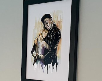 Original Kunstdruck Inspiriert von 'Buffy the Vampire Slayer' (Buffy & Angel)