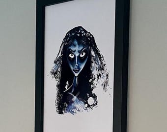 Original Kunstdruck Inspiriert von 'Corpse Bride'