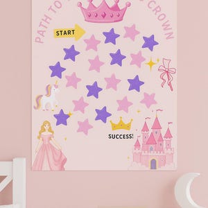 Princess Reward Chart | Printable Behaviour Chart for Kids | Instant ...