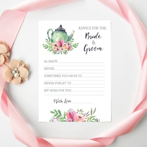 Beratung für die Braut & Bräutigam Karte, Heirats-Beratung Brautparty Aktivitätskarte, Brautparty-Tea, Brautparty-Spiel, Printable Nr. 1018