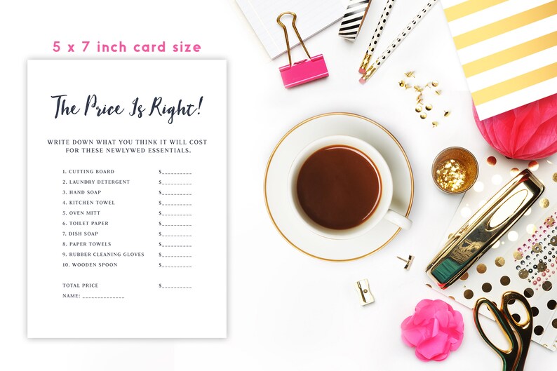 Printable Price is Right Bridal Shower Game Guess the Price - Etsy Printable Price is Right Bridal Shower Game Guess the Price - Etsy
