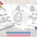Baby Shower ABC Coloring Book Pages, Baby's First ABC Book, Alphabet ...