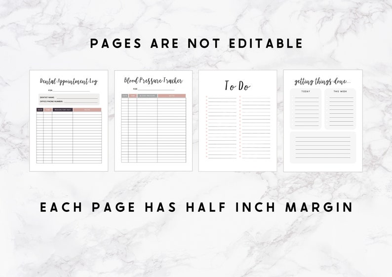 Printable Household Planner Ultimate Family Planner Busy Mom - Etsy
