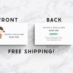 Private Tutor Business Cards, Substitute Teachers, Teacher Calling ...