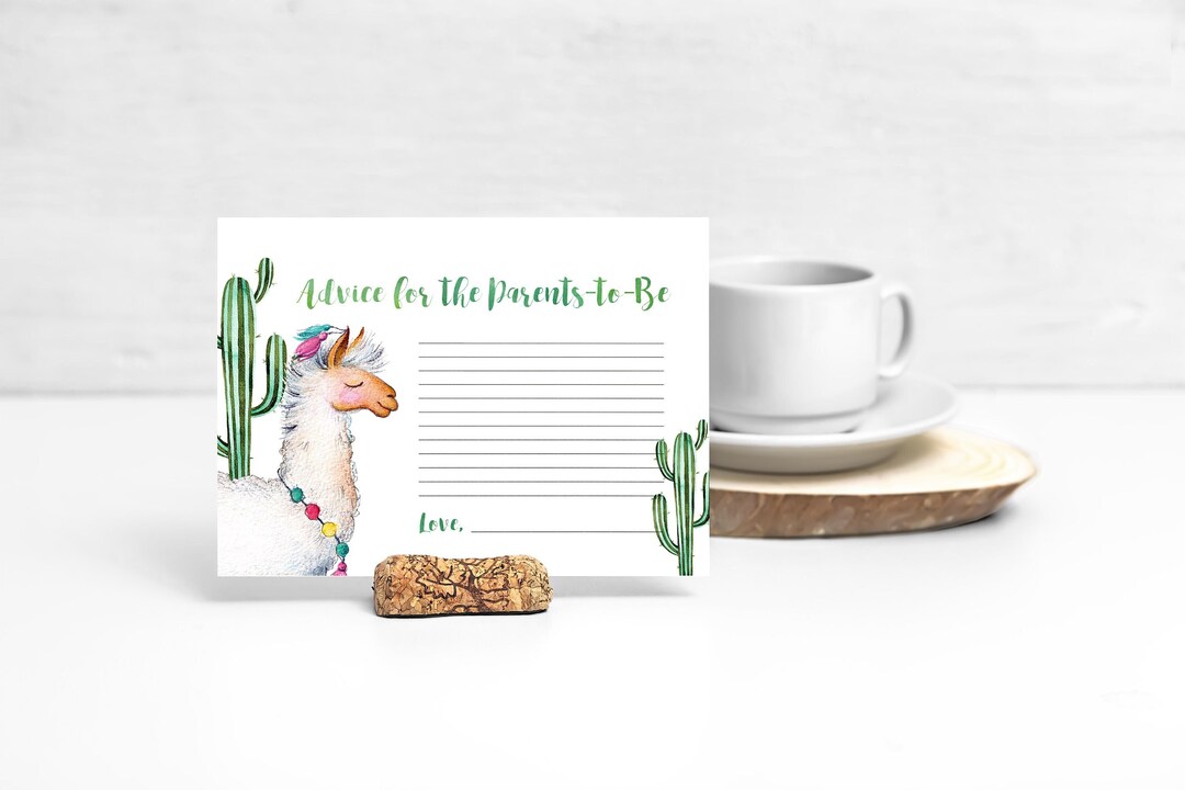 Advice for Parents to Be Card, Printable Advice for New Parents Baby ...