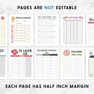 Printable Household Planner, Ultimate Family Planner, Floral Family ...