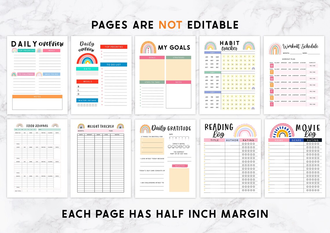 Printable Household Planner Ultimate Family Planner Busy Mom - Etsy