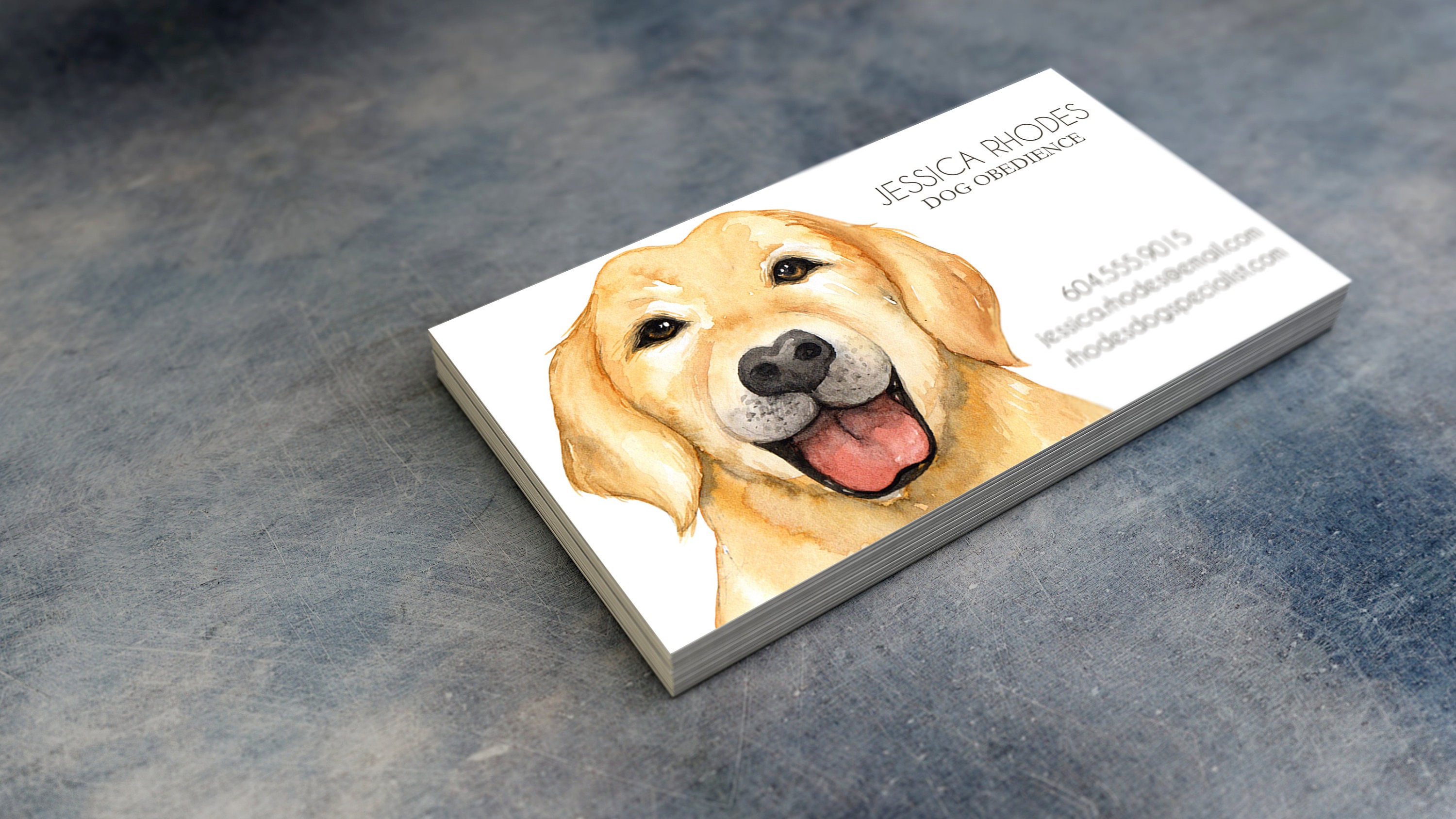 Dog Business Cards Dog Trainer Business Card Dog Sitter Dog Etsy Canada