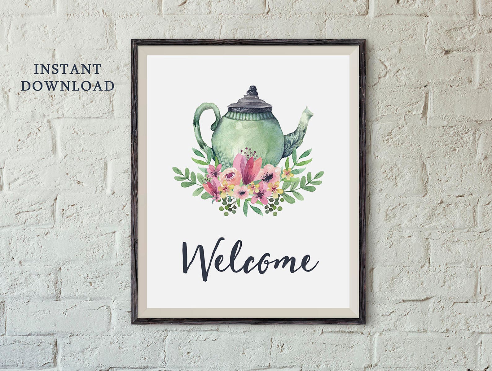 Printable Baby Shower Decor Bridal Shower Decor Tea Party - Etsy