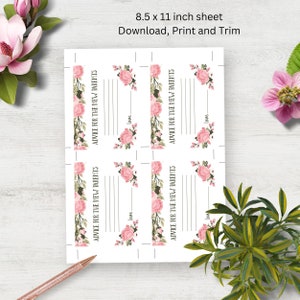 Advice for New Parents Card, Baby Shower Advice Cards, Well Wishes for ...
