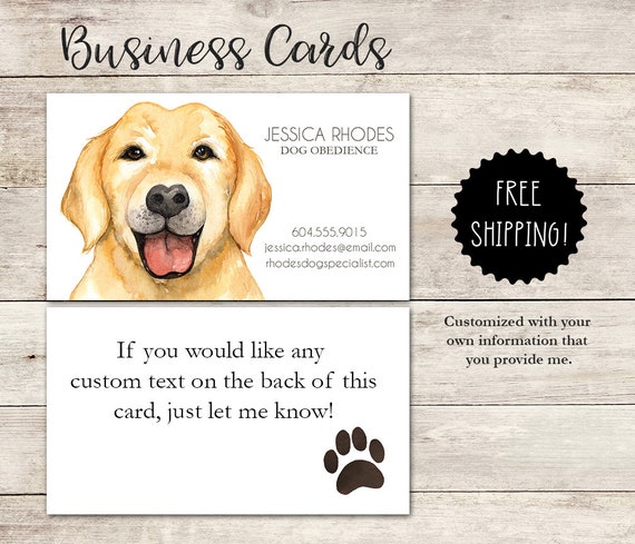 dog business cards dog trainer business card dog sitter dog etsy dog business cards dog