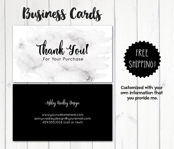 White Thank You For Your Purchase Cards Zazzle Co Uk
