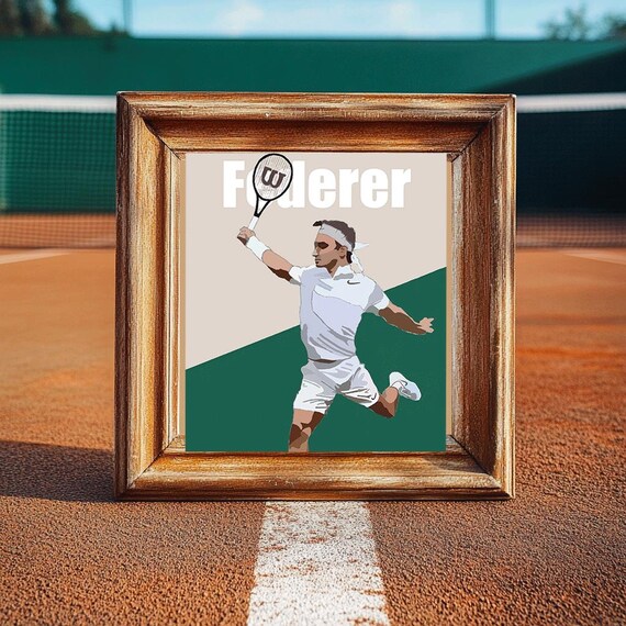 フェデラー - 伝説のロジャー・フェデラーのテニスポスター