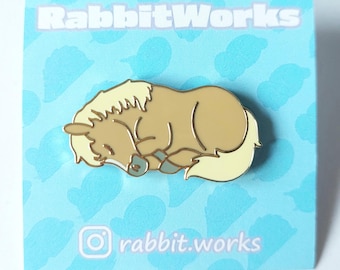 Harde emaille pin badge paard
