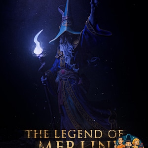 Merlin Magier Resin Figur: Fantasy Magier Statue, Bemalt oder Unbemalt