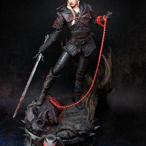 Mystic Swordbearer – Fantasy Resin Warrior Figure | Collectible Unpainted or Painted Statue