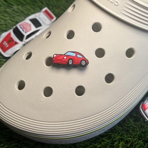 911 Red Car Clog Charm Sports Car Shoe Accessory Racing Plug Gift for Motorsport Fan Speed Lover Auto Enthusiast Street Car Decor Charm