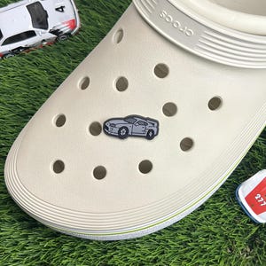 Grey Supra JDM Car Clog Charm Racing Charm Car Shoe Charms for Clogs JDM Car Charm Shoes Racer Gift Car Lover Charm Shoe Accessory Cars