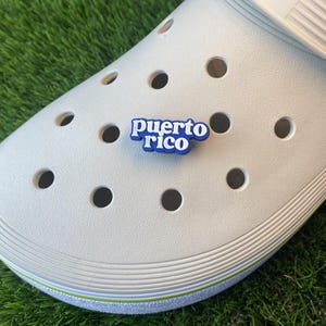 Puerto Rico Clog Charm Puerto Rican Flag Shoe Accessory Island Vibes Plug Gift for Boricua Pride Travel Lover Tropical Decor Fan Charm