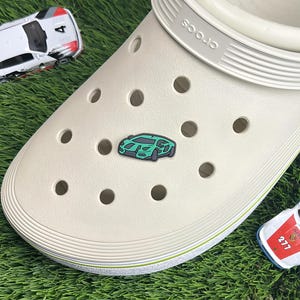 Green Italian Car Clog Charm Racing Charm Car Shoe Charms for Clogs Italian Car Charm Shoes Racer Gift Car Lover Charm Shoe Accessory Cars