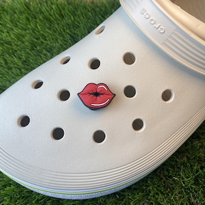 Red Lips Clog Charm Kiss Shoe Charm Romantic Accessory Love Gift for Her Sexy Lip Charm for Clogs Valentine’s Day Gift Flirty Shoe Charm