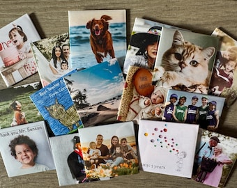 Custom Photo Magnet: 2x2" Fridge Keepsake - Handmade in Canada