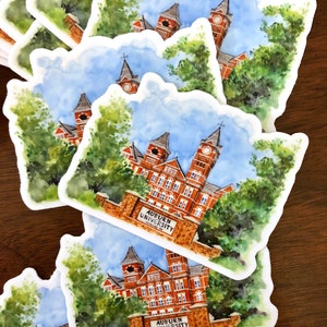 Samford Hall Watercolor Stickers