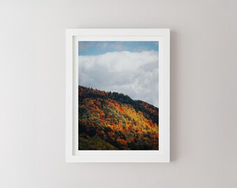 Herbst am Blue Ridge Parkway, Blue Ridge Mountains Druck, Landschaft Fotografie, Bergwand Kunst, North Carolina Fotografie, Herbst Foto