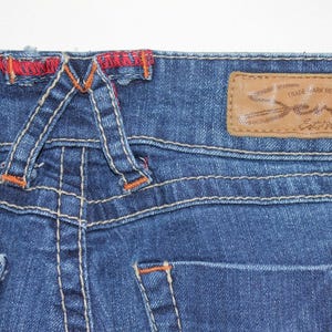 Womens SEVEN7 Rocker Slim Rhinestone Jeans Size 25 Dark Wash RN#109890 image 12