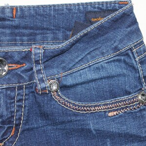 Womens SEVEN7 Rocker Slim Rhinestone Jeans Size 25 Dark Wash RN#109890 image 10
