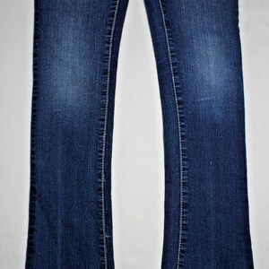 Womens SEVEN7 Rocker Slim Rhinestone Jeans Size 25 Dark Wash RN#109890 image 4