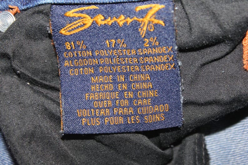 Womens SEVEN7 Rocker Slim Rhinestone Jeans Size 25 Dark Wash RN#109890 image 8