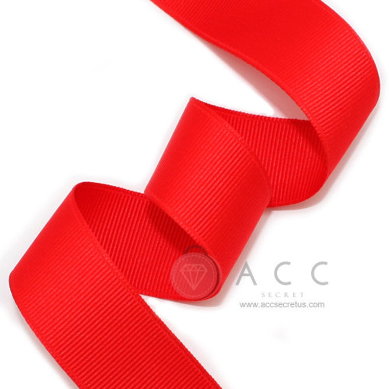 5yards Red Solid Grosgrain Ribbon - 5mm(2/8''), 10mm(3/8''), 15mm(5/8 ...