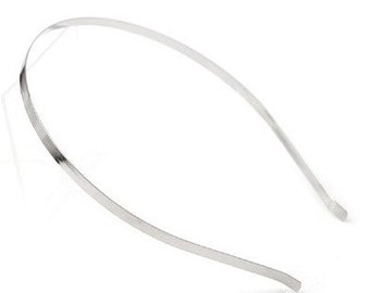 10 Pieces 5MM (3/16 inch) Children Size Metal Headband with Bent End