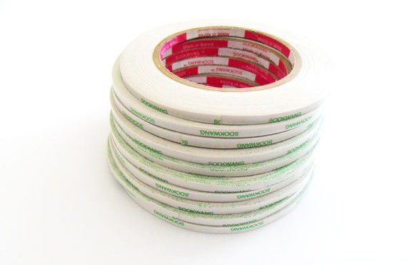 Double Sided Tape - Adhesive - 25m Long x 50mm Wide (Perm) - Adhesives