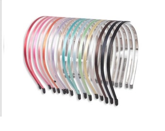 5mm (0.20inch) Children Size Metal Headband with Bent End - Cover up with Satin Ribbon